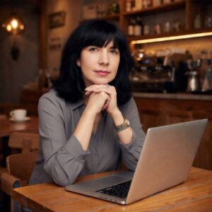 Психолог Олена Попова в робочому кабінеті